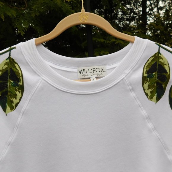 Wildfox Clean White Plant Lover Roadtrip Sweatshirt NWT - Picture 3 of 4